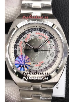 Vacheron Constantin Overseas World Time Edition White Dial Swiss Replica Watch 