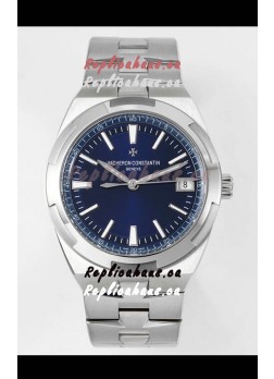 Vacheron Constantin Overseas 1:1 Mirror Swiss Replica Watch in Steel Blue Dial 