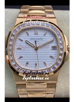 Patek Philippe Nautilus 5711/1R 1 1:1 Mirror Replica Watch in White Dial Rose Gold