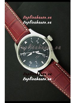 IWC Fliegeruhr International Watch Co. Swiss Automatic Replica Watch in Red Strap
