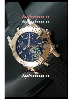 Roger Dubuis Tourbillon Excalibur Swiss Watch in Blue Dial