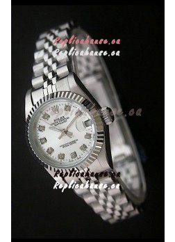 Rolex Datejust Oyster Perpetual Superlative ChronoMeter Swiss Watch in Diamond Markers