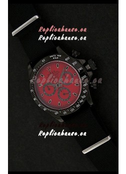 Rolex Daytona Oyster Perpetual Swiss Replica PVD Watch in Red Dial