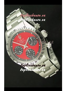 Rolex Daytona Cosmograph Swiss Vintage Watch in Red Dial