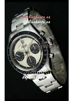 Rolex Cosmograph Daytona Swiss Replica Chronograph Watch in White Dial - 1:1 Mirror Replica