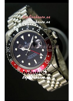 Rolex Replica GMT Masters Watch with Black/Red Bezel