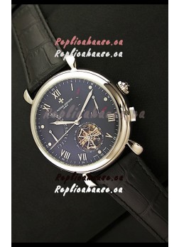 Vacheron Constantin Reserve Tourbillon Japanese Replica Watch in Black Dial