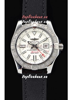 Breitling Avenger II Steel GMT Swiss Watch 1:1 Ultimate Edition - White Dial