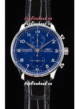 IWC Portuguese Chronograph Blue Dial 1:1 Mirror Swiss Watch 