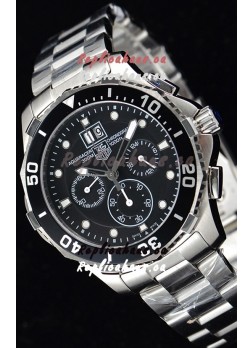 Tag Heuer Aquaracer Chronograph Swiss Quartz Black Dial Watch 