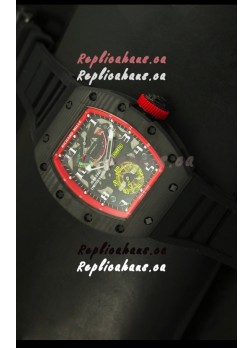 Richard Mille RM036 Jean Todt Forged Carbon Bezel Titanium Watch - Red Edition