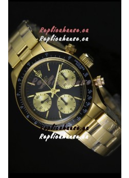 Rolex Daytona 6265 Cosmograph Black Dial in Gold Case
