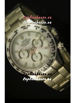 Rolex Daytona Cosmograph White Ceramic Bezel Replica Watch