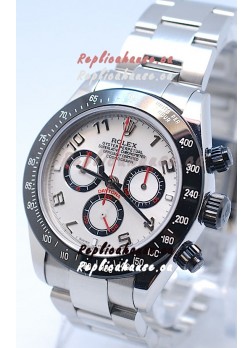 Rolex Project X Daytona Limited Edition Series II Cosmograph MonoBloc Cerachrom Swiss Watch in White Dial