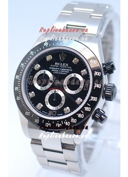 Rolex Project X Daytona Limited Edition Series II Cosmograph MonoBloc Cerachrom Swiss Watch in Diamond Markers