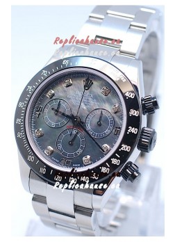 Rolex Project X Daytona Limited Edition Series II Cosmograph MonoBloc Cerachrom Swiss Watch in Black Pearl Dial