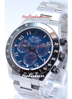 Rolex Project X Daytona Limited Edition Series II Cosmograph MonoBloc Cerachrom Swiss Watch in Blue Dial