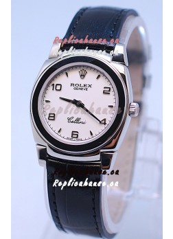 Rolex Cellini Cestello Ladies Swiss Watch in White Dial